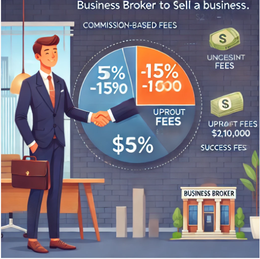 how much do brokers charge to sell a business